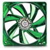 120mm (120x120x25mm) Apollish Fan - Detachable fan blades for easy cleaning - Twister Bearing - Green circular Led with on/off function - 700~1700 RPM - 28.98~71.76 CFM - 15 dB min.