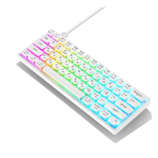 Skyloong - GK61-White-Pudding -   