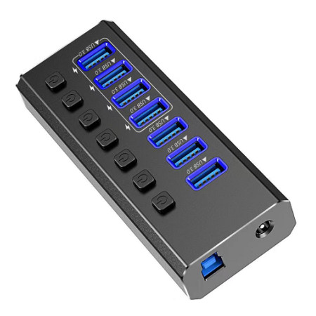 TopX - USB3HUB50-7 - התמונה להמחשה בלבד